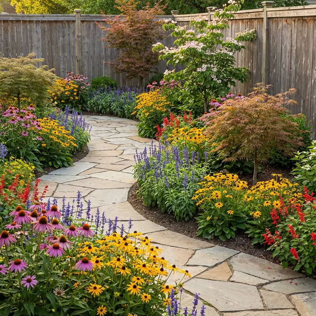 Garden after professional design